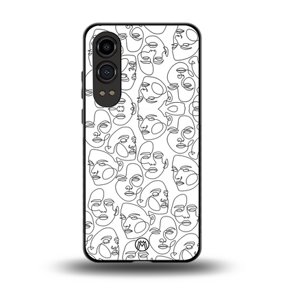 many faces white back phone cover | glass case for oneplus nord ce 4 lite