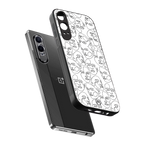 many faces white back phone cover | glass case for oneplus nord ce 4 lite