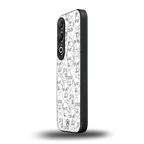 many faces white back phone cover | glass case for oneplus nord ce 4