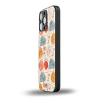 many faces yellow back phone cover | glass case for iphone 13 pro max