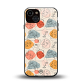 many faces yellow back phone cover | glass case for iphone 13