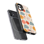 many faces yellow back phone cover | glass case for nothing phone 2