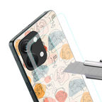 many faces yellow back phone cover | glass case for oneplus nord 3