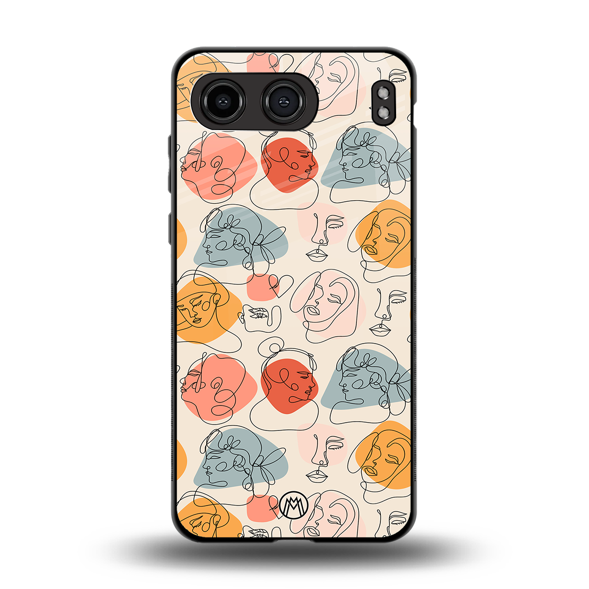 many faces yellow back phone cover | glass case for oneplus nord 4