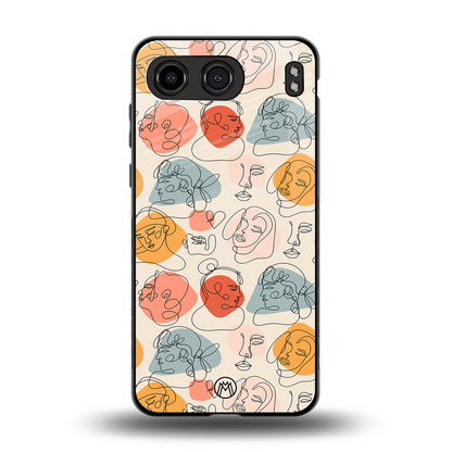 many faces yellow back phone cover | glass case for oneplus nord 4