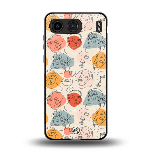 many faces yellow back phone cover | glass case for oneplus nord 4