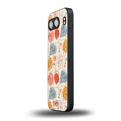 many faces yellow back phone cover | glass case for oneplus nord 4