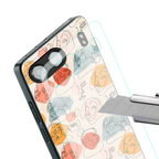 many faces yellow back phone cover | glass case for oneplus nord 4