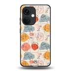 many faces yellow back phone cover | glass case for oneplus nord ce 3