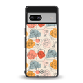 many faces yellow back phone cover | glass case for Google Pixel 7