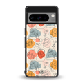 many faces yellow back phone cover | glass case for google pixel 8 pro