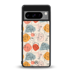 many faces yellow back phone cover | glass case for google pixel 8 pro