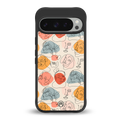 many faces yellow back phone cover | glass case for google pixel 9 pro