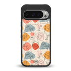 many faces yellow back phone cover | glass case for google pixel 9 pro
