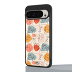 many faces yellow back phone cover | glass case for google pixel 9 pro