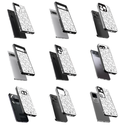 Durable Glass Back Mobile Case for iPhone, Samsung, OnePlus, Google Pixel, Redmi, Vivo, Oppo