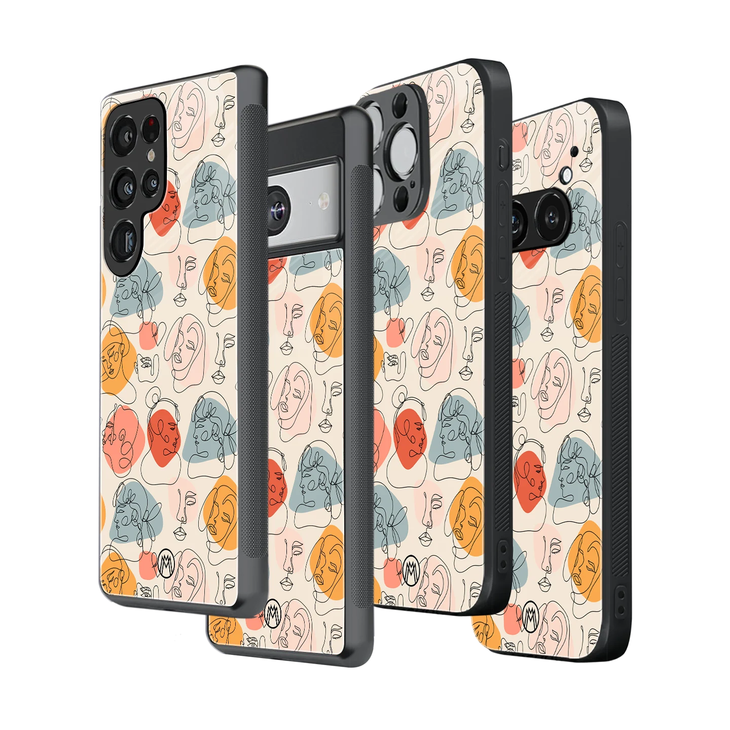 Stylish Glass Back Case for All Smartphones – iPhone, Samsung, OnePlus, Pixel, Redmi, Oppo, Vivo, Motorola