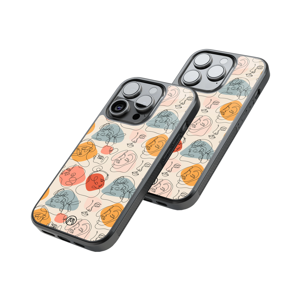 Protective Glass Back Phone Case Compatible with iPhone, Samsung, OnePlus, Pixel & More