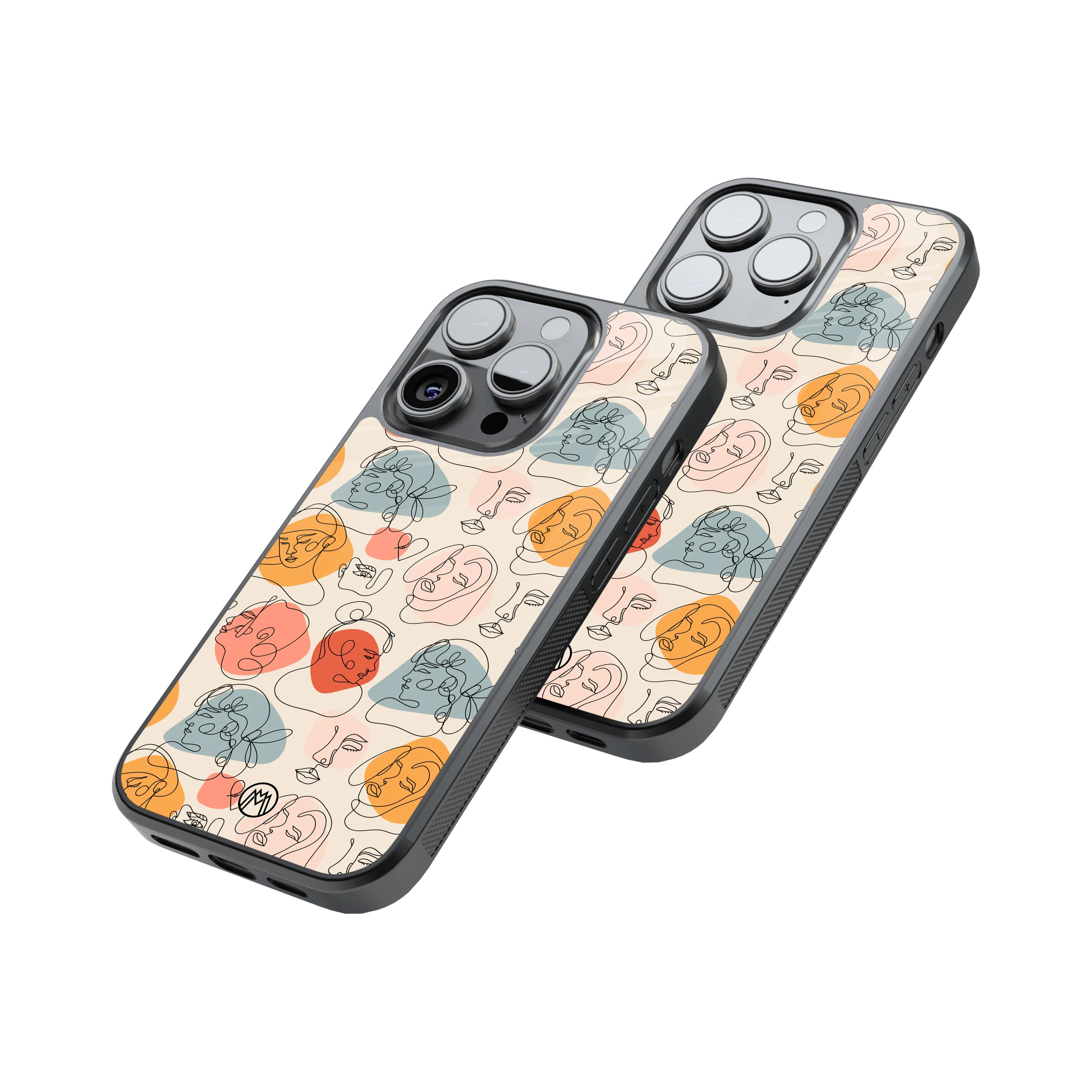 Protective Glass Back Phone Case Compatible with iPhone, Samsung, OnePlus, Pixel & More