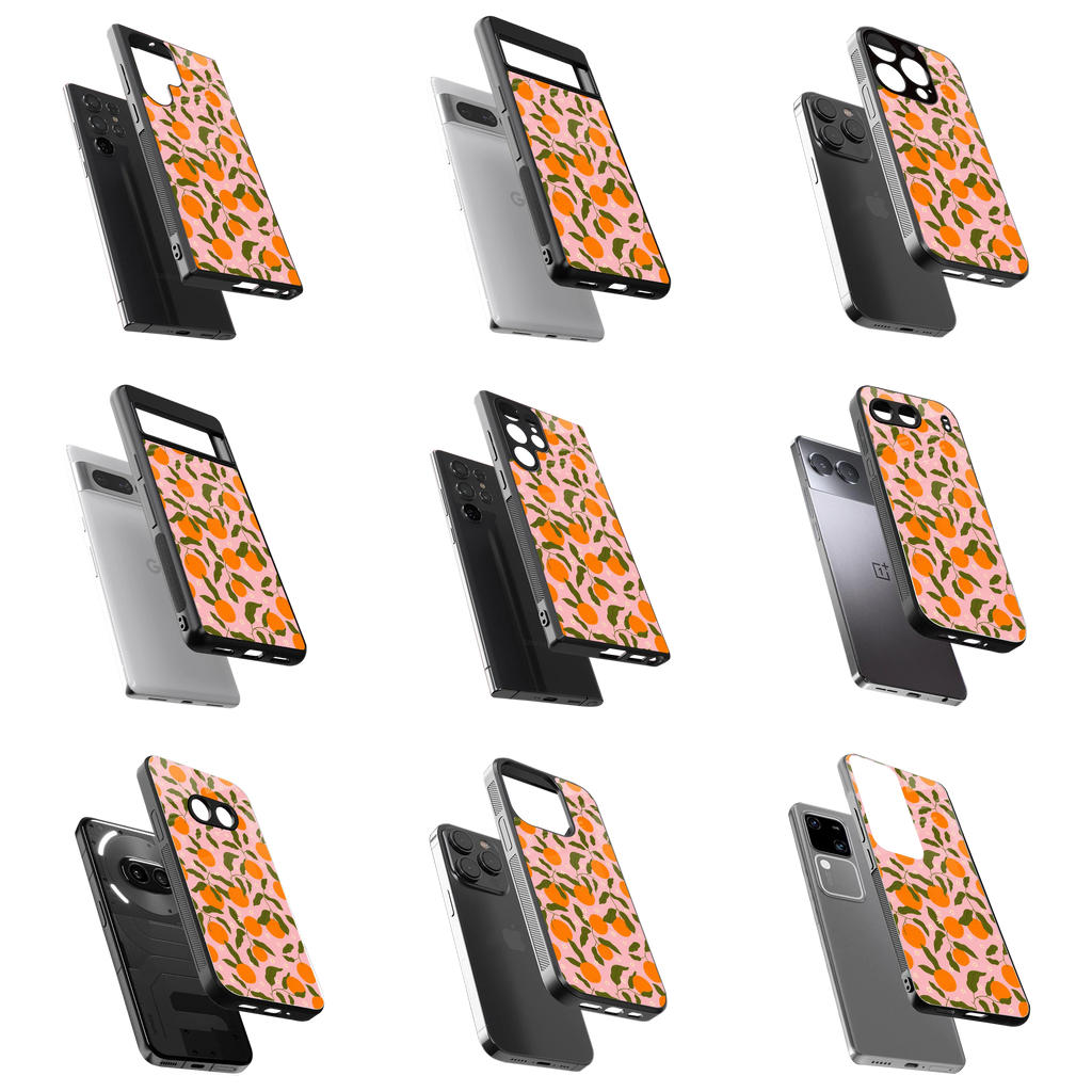 Durable Glass Back Mobile Case for iPhone, Samsung, OnePlus, Google Pixel, Redmi, Vivo, Oppo