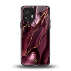 maroon liquid marble back phone cover | glass case for nothing phone 2