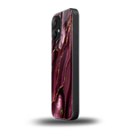 maroon liquid marble back phone cover | glass case for nothing phone 2