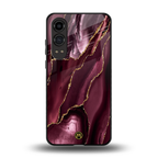 maroon liquid marble back phone cover | glass case for oneplus nord ce 4 lite