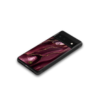 maroon liquid marble back phone cover | glass case for Google Pixel 6A