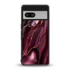 maroon liquid marble back phone cover | glass case for Google Pixel 7