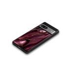 maroon liquid marble back phone cover | glass case for Google Pixel 7