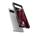 maroon liquid marble back phone cover | glass case for google pixel 8 pro
