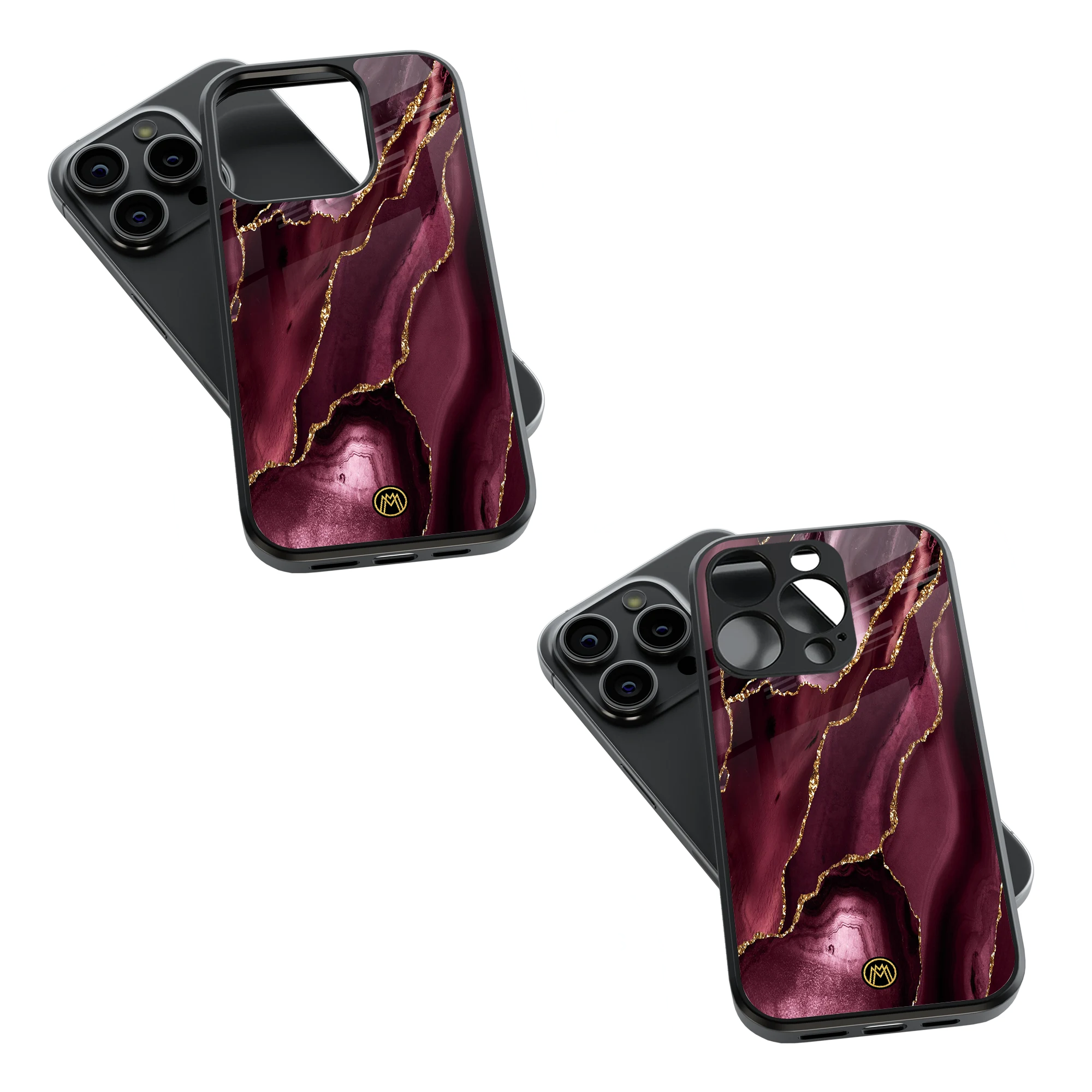 Trendy Glass Back Mobile Case for iPhone, Samsung, Redmi, OnePlus, Google Pixel, Motorola