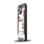 mars boarding pass ticket back phone cover | glass case for iphone 16 pro