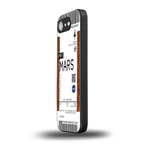 mars boarding pass ticket back phone cover | glass case for iphone 16e