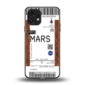 mars boarding pass ticket back phone cover | glass case for nothing phone 1