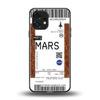 mars boarding pass ticket back phone cover | glass case for nothing phone 1