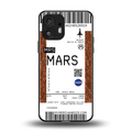 mars boarding pass ticket back phone cover | glass case for nothing phone 2