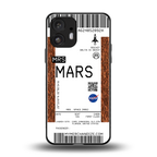 mars boarding pass ticket back phone cover | glass case for nothing phone 2