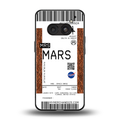 mars boarding pass ticket back phone cover | glass case for nothing phone 2a