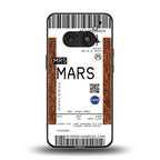 mars boarding pass ticket back phone cover | glass case for nothing phone 2a