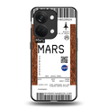 mars boarding pass ticket back phone cover | glass case for oneplus nord 3