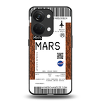 mars boarding pass ticket back phone cover | glass case for oneplus nord 3