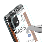 mars boarding pass ticket back phone cover | glass case for oneplus nord 3