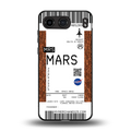 mars boarding pass ticket back phone cover | glass case for oneplus nord 4