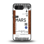 mars boarding pass ticket back phone cover | glass case for oneplus nord 4