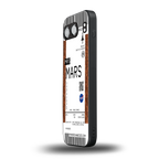 mars boarding pass ticket back phone cover | glass case for oneplus nord 4