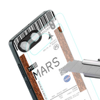 mars boarding pass ticket back phone cover | glass case for oneplus nord 4