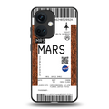 mars boarding pass ticket back phone cover | glass case for oneplus nord ce 3