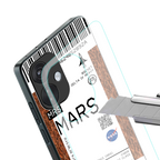 mars boarding pass ticket back phone cover | glass case for oneplus nord ce 3