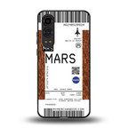 mars boarding pass ticket back phone cover | glass case for oneplus nord ce 4 lite